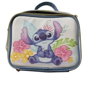 Disney Loungefly Lilo & Stitch With Flowers Insulated Zippered Lunch Bag
